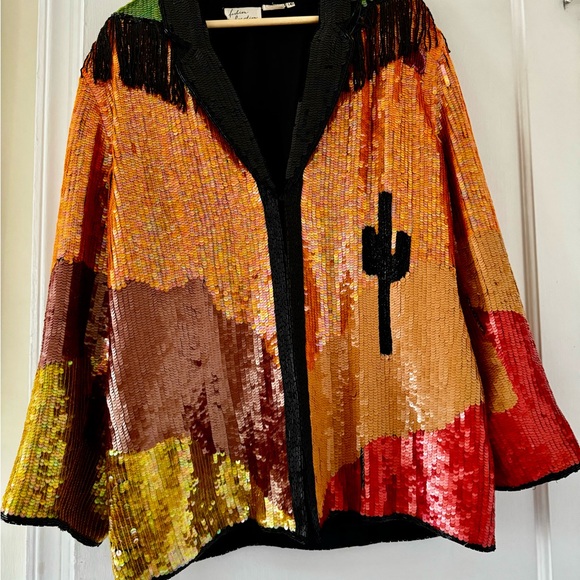 Cactus Desert Sequins Jacket - Picture 5 of 16